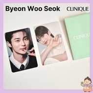 Byun Woo Seok × CLINIQUE Official Photocard Set (2 pcs) | Korea Actor | Authentic