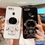 Casing OPPO A5S Casing OPPO F9 Casing OPPO A7 Casing OPPO A12 A15 A15S A57 2022 A76 A96 A54 A55 A9 2020 A5 2020 A55 A95 A74 A16 Stronaut Mobile Phone Holder Protective Case