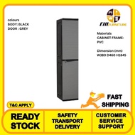 EHL FURNITURE - Optimus slim cabinet with Black colour body