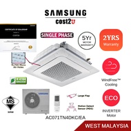 Samsung 2.5HP WindFree™ Inverter 4 Way Cassette Split Air Conditioner | AC071TN4DKC/EA &amp; AC071TXADKC/EA Ceiling AirCond