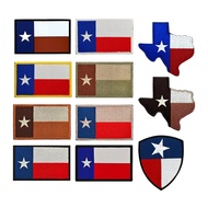 Spot Goods#Texas Flag Embroidered Velcro Patch Badge Patch Flag Texas Flag Multi-Color1019hw