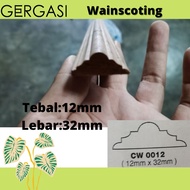 Gergasi wainscoting/kayu frame /kayu biding /kayu siping/nyatoh kayu