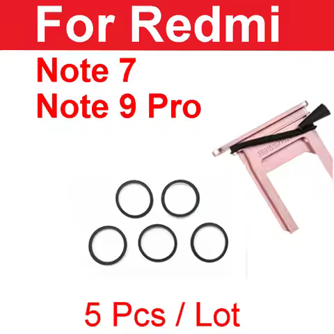 5PCS SIM Card Tray Waterproof Rubber Seal Ring Gasket For Xiaomi Redmi Note 9 Pro RedRice Note 7 9Pr