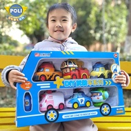 Hongxing POLI Deformed Police Car Polly Rescue Children Assembly Fire Engineering Vehicle Disassembl