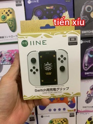 Tay cầm Grip Nintendo Switch Charing kiêm chức năng sạc joycon handgrip hãng iine dobe charging grip