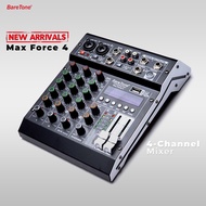 Baretone Max Force4 Audio MIxer - Professional 4-channel MIxer