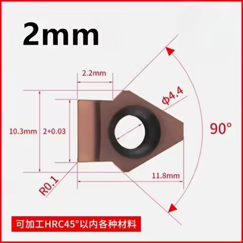 Keyway Broaching Cutter Carbide Insert Blade for CNC Machine To Cut Blind Internal Keyway Slot Groov