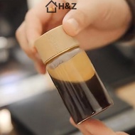 H&Z 20/25/30ml Mini Glass Bottle For Coffee Concentrate Milk Juice Leakproof Bottle With Lid Mason J