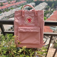 กระเป๋าทรงขนมจีบสำหรับเดินทางกระเป๋าเป้สะพายหลังลายสุนัขจิ้งจอก Fjallraven Kanken กระเป๋าสะพายไหล่เดี่ยวสามแบบกันน้ำและทนทานต่อการสึกหรอ