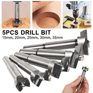 5pcs Drill Bit Hand Tools 15 20 25 30 35mm Auger Drill Bit Self Centering Forstner Bit