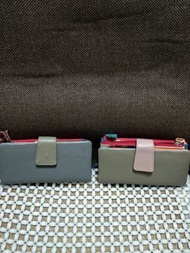 全新 真皮革 Gaofan 雙拉鏈 長夾  中長夾 一個650