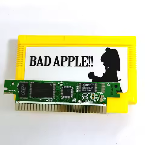 Bad Apple!! Nes/FC Card For 60 Pin 8 Bit Game Player