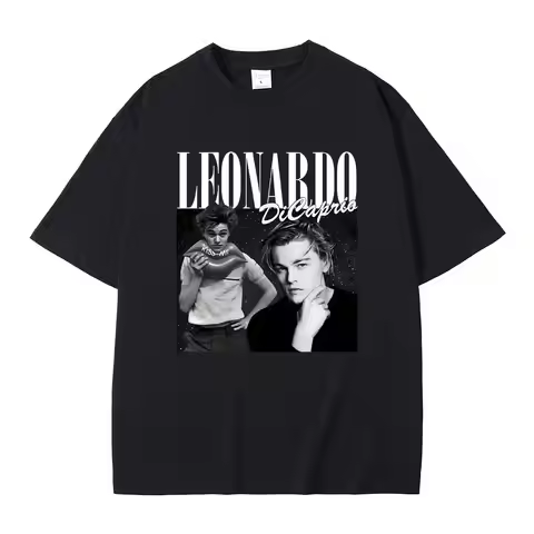 Marino Morwood 90s Leonardo Leo Dicaprio T-Shirt Leonardo DiCaprio Young Star Titanic Tshirt Men Wom