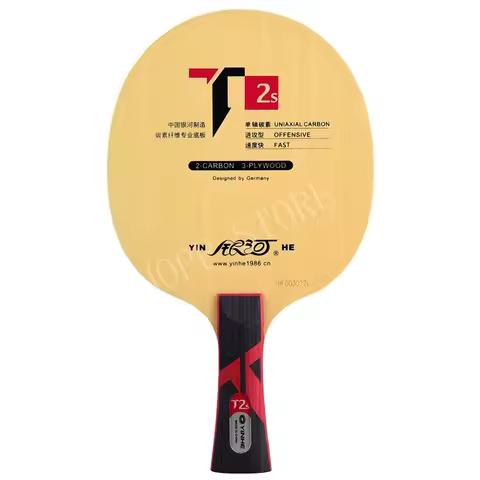 Genuine Yinhe Galaxy T-2S T2S Table Tennis Blade (T2s,3wood + 2 carbokev) Ping Pong Racket Base Raqu