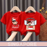 Singapore National Day Ndp 2023 Outfits I Love Singapore Red National Day Outfits Singapore Ang Ku Kueh Gir Print Red Top