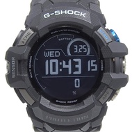 CASIOG-Shock G-SQUAD GSW-H1000 手錶，不鏽鋼 x 橡膠錶帶，黑色，石英機芯，數位顯示，黑色錶盤，男款 [二手]