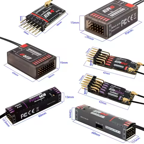 Radiomaster PWM Receiver ER4 4CH/ER6 ER6G ER6GV 2.4G 6CH/ER8 ER8G ER8GV 8CH CRSF ELRS 2.4Ghz 100mw f