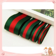 Green Stripe Gucci Strap As Shoe Decoration Accessories, Slippers, Bags, Hats