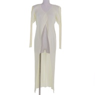PLEATS PLEASE PLEASE Issey Miyake PP05-JA001 長袖開襟衫，黃色，2 碼，日本製造，正品，女款，成色極佳。