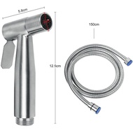 Handheld Bidet Sprayer Kit, Stainless Steel Shattaf Douche Muslim Shower Spray with Hose Bidet Holder Valve for Toilet C