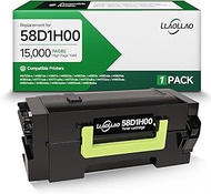 LLAOLLAO 58D1H00 Toner Replacement for Lexmark 58D1H00 Black Toner Cartridge High Yield for MS725 MS