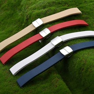 C FKM Fluororubber Watch Bands 18Mm 19Mm 20Mm 22Mm Quick Release Buckle Cut-To-Size Durable