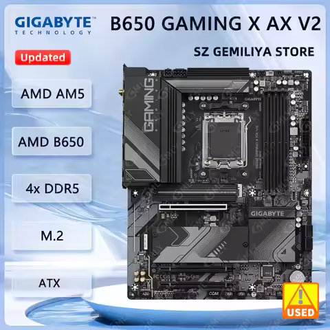 Gigabyte B650 GAMING X AX V2 Motherboard AMD B650 AM5 DDR5 ATX PCIe 5.0 support AMD Ryzen 7000 Serie