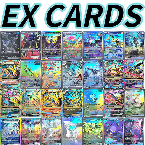 PKM EX Game Card PTCG Proxy Kyurem/MCharizard/Mew/Milotic/Raging Bolt/Reshiram/Reshiram/Team Rockets