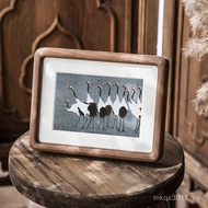 /Photo Frame 33cm 7/Make Photo Frame Solid Wood Tenon Mao Photo Frame Wash Photo Black Walnut Swing 