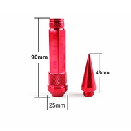 20Pcs Car Wheel Lug Nuts With Spikes Extended Tuner Wheels Rims Spikes M12X1.25 / M12X1.5 Wheel Lug 