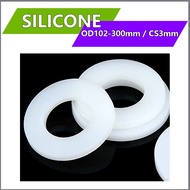 Silicone O-Rings CS3mm*OD102-300mm Waterproof Seal for Industrial & Home Use  [XZM-XMB]