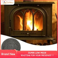 ISHOWMAL❤️ Black Stove/Fire Rope Wood Burning Stove 6/8mm 2m Length Log Burner Door Seal❀
