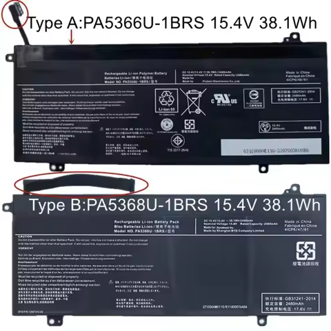 PA5366U-1BRS PA5368U-1BRS Laptop Battery For Toshiba Dynabook Satellite Pro L50-G L50-J L40-G EX50L-