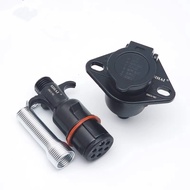 [Scooter Plug] Trailer Plug Socket Trailer Connector Female Socket Seven-Hole Plug Truck Plug Truck 