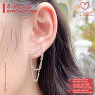 8 Planets Beaded Drop Silver Earrings