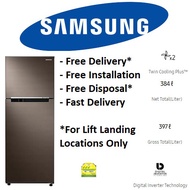 SAMSUNG RT38K503ADX 384L LUXE BROWN TWIN COOLING PLUS™ TOP FREEZER REFRIGERATOR