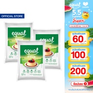 [3 ถุง] Equal Stevia หญ้าหวาน อิควล สตีเวีย ผลิตภัณฑ์ให้ความหวานแทนน้ำตาลจากหญ้าหวานธรรมชาติ ขนาด 1 