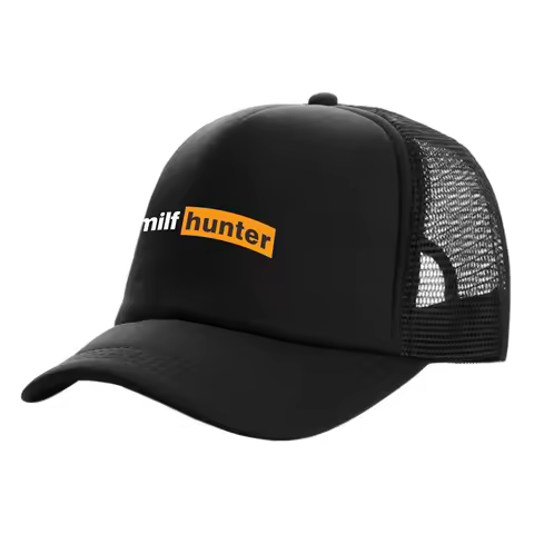 Milf Hunter Trucker Caps Fashion Cool Milf Hunter Hats Baseball Cap Summer Outdoor Sun Mesh Caps MZ-