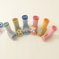 Infant Mid-Calf Floor Socks 0-2Anti-slip Soft Sole Walking Socks for 1-Year-Old Babies Children's In