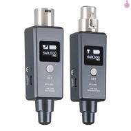 1 Pair Microphone Wireless System Micphone Wireless Transmitter System UHF DSP Transmitter &amp; Receiver Mic/Line Two Modes for Dynamic/Condenser Microphone [Tpe1]