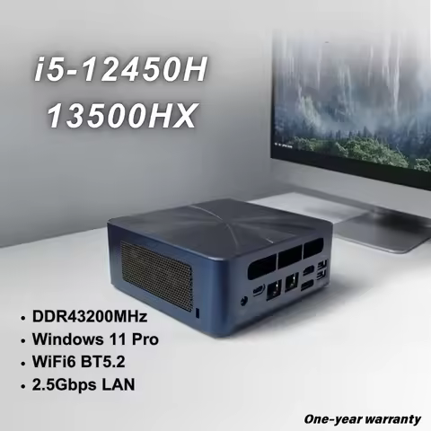 SZBOX I5-12450H 13500HX Mini PC DDR4 3200MHz NVMe PCIe3.0 Windows 11 Pro 2.5Gbps LAN WiFi6 BT5.2 4K 