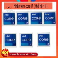 Core i7 generation 11 stamp label (i7 gen 11) - blue