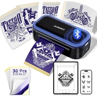 Tattoo Stencil Printer Aimo Mr3 Mini Wireless Thermal Tattoo Printer Machine With 30pcs Tattoo Trans