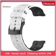 ChicAcces Watch Band Football Pattern Comfortable Two-color 24mm Silicone Sport Watchband Strap Replacement for Suunto 9 Baro 7 D5