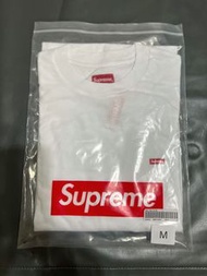 Supreme  Small Box L/S Tee White M號 小Logo盒子踢 白長袖長T長踢