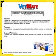 ❉ ☍ △ Papi Doxy Tab Antibacterial for Dogs and Cats 100mg per 10 pcs