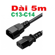 5m long power cord C13 C14, high quality 3x1.5mm 250V 10A wire cross section