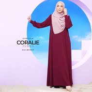 (Plus Size) CORALIE Jubah Tanpa Gosok by SABELLA