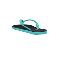 Fipper Slipper Slim Rubber for Women in Black Turquoise