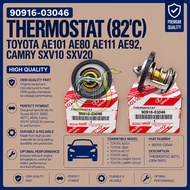 90916-03046 Thermostat 82°C Toyota AE101 AE80 AE111 AE92 | Camry SXV10 SXV20 (OEM Part)